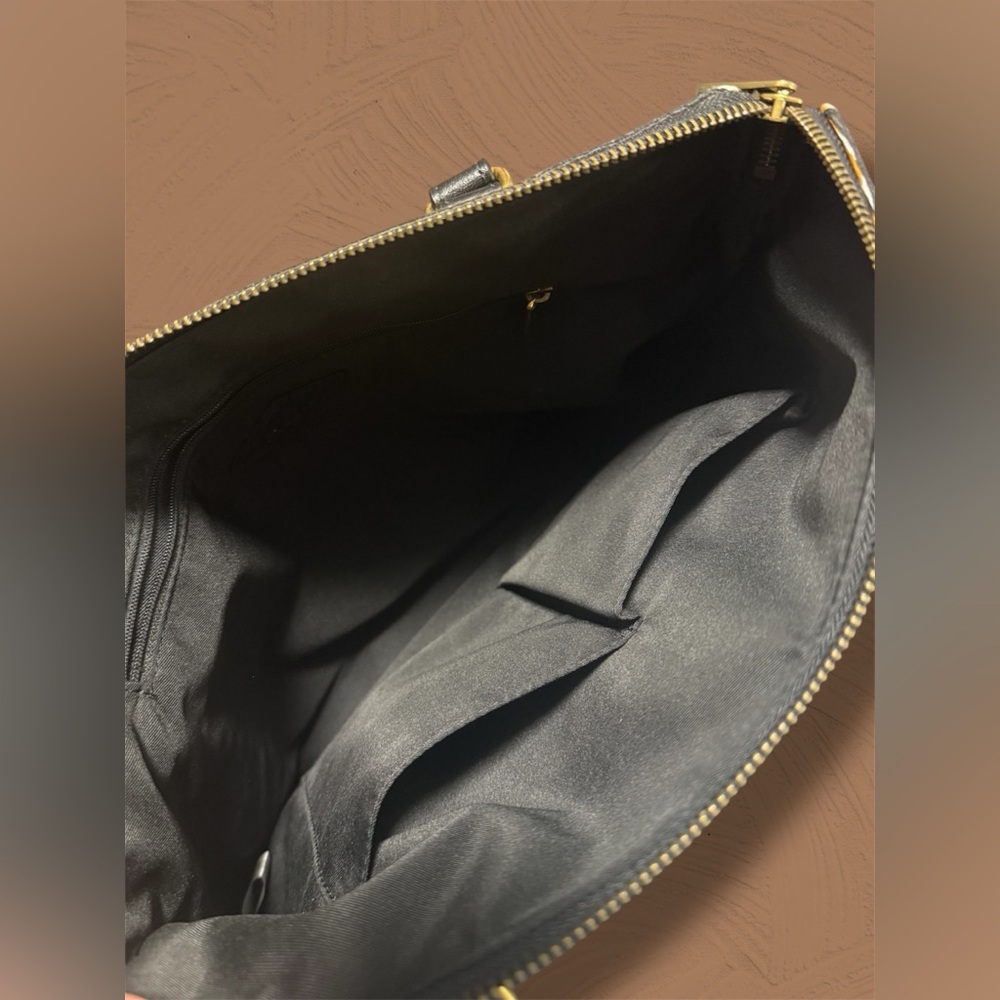 Fossil Striped Tote Bag with Tan Accents - Picture 4 of 6